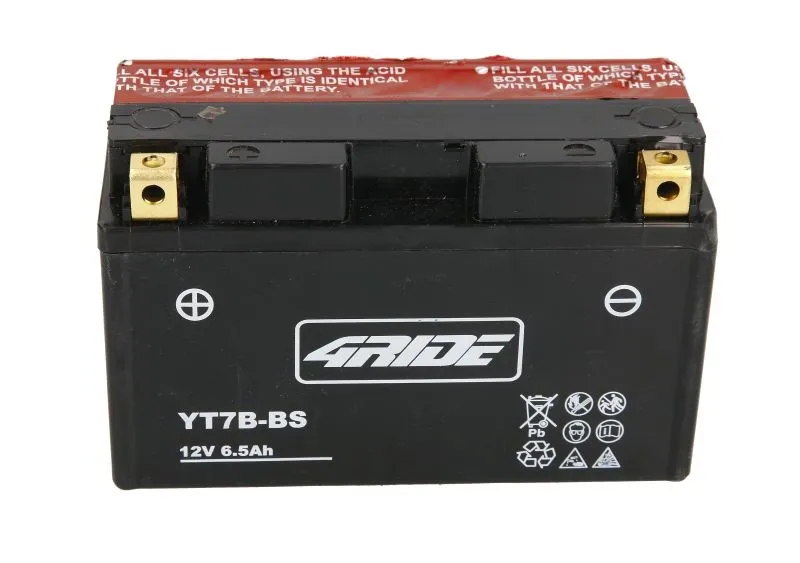 Aktuální baterie akumulátor YT7B-BS 4RIDE 12V 6,5Ah 150x65x93 L+ 85A