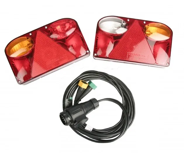 Bezpečná Platba SET světel + elektrokabeláž k vleku 13 pin/4 m se světly FT-88BAJ
