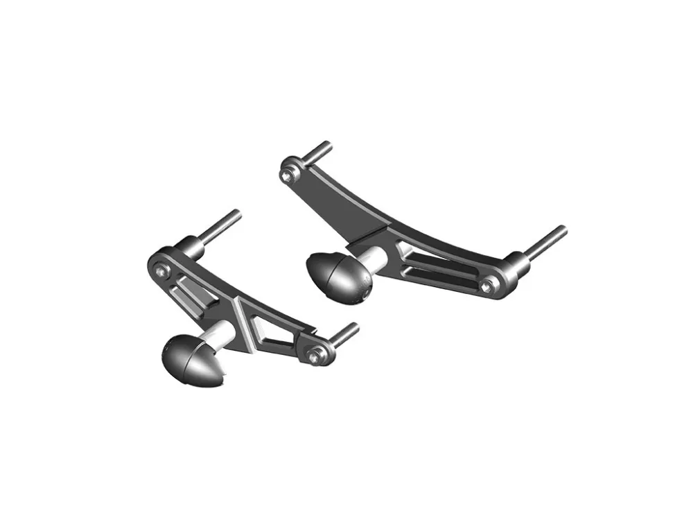 Výhodná Nabídka Kompletní set (pravý, levý) ochranných sliderů rámu GB Racing - TRIUMPH Daytona 675/675R/ST (R)