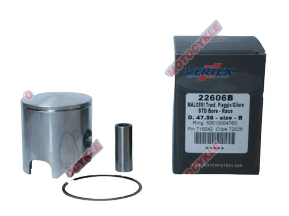 Výhodná Nabídka VERTEX píst MALOSSI (PIAGGIO, GILERA) 47,58MM čep 12MM (pístní kroužky 53010004760 X 1 ks)
