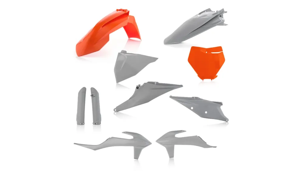 Zlevněný ACERBIS plastový full kit KTM SX/SXF 19/20 šedá/oranžová
