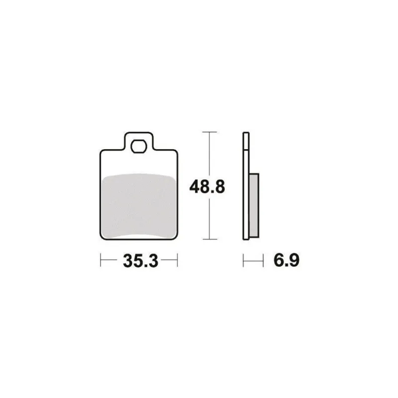 Cenová Bomba Sintrované brzdové destičky pro CPI – Generic – Gilera – Peugeot – PGO – Piaggio – SYM S1108N
