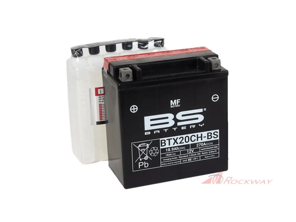 Bezúdržbová motocyklová baterie BS-BATTERY BTX20CH-BS (YTX20CH-BS)- 5A Nízká Cena