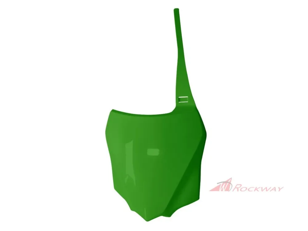 Sleva čelní číslová tabulka KAWASAKI, RTECH (zelená)- 5A