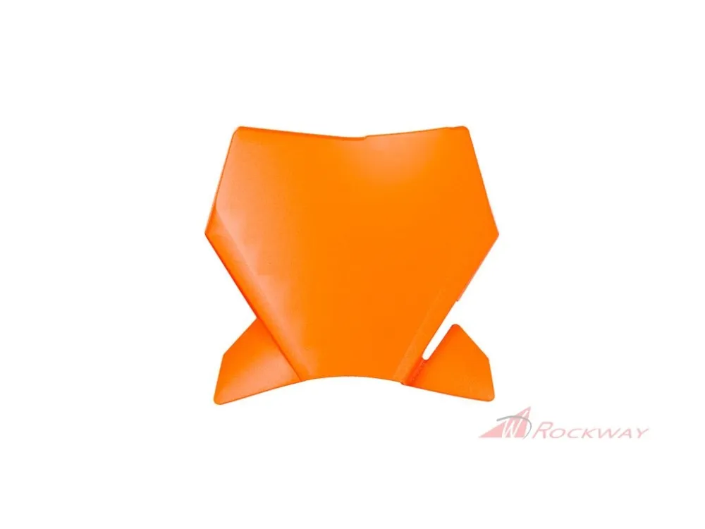 Vysoce Kvalitní čelní číslová tabulka KTM, RTECH (oranžová)- 5A
