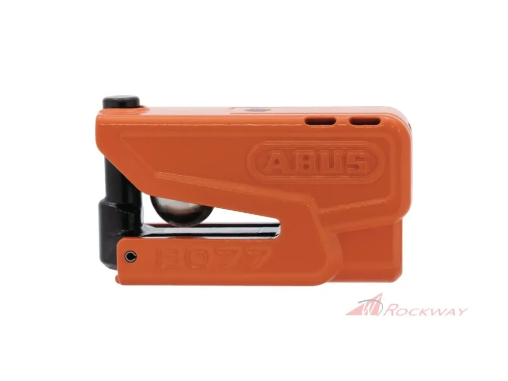 zámek na kotoučovou brzdu s alarmem Granit Detecto XPlus 2.0 (průměr třmenu 13 mm), ABUS (oranžový)- 5A Poslední Šance
