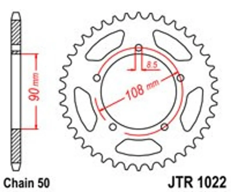 Akce Řetězová rozeta JT JTR 1022-38 38 zubů, 530