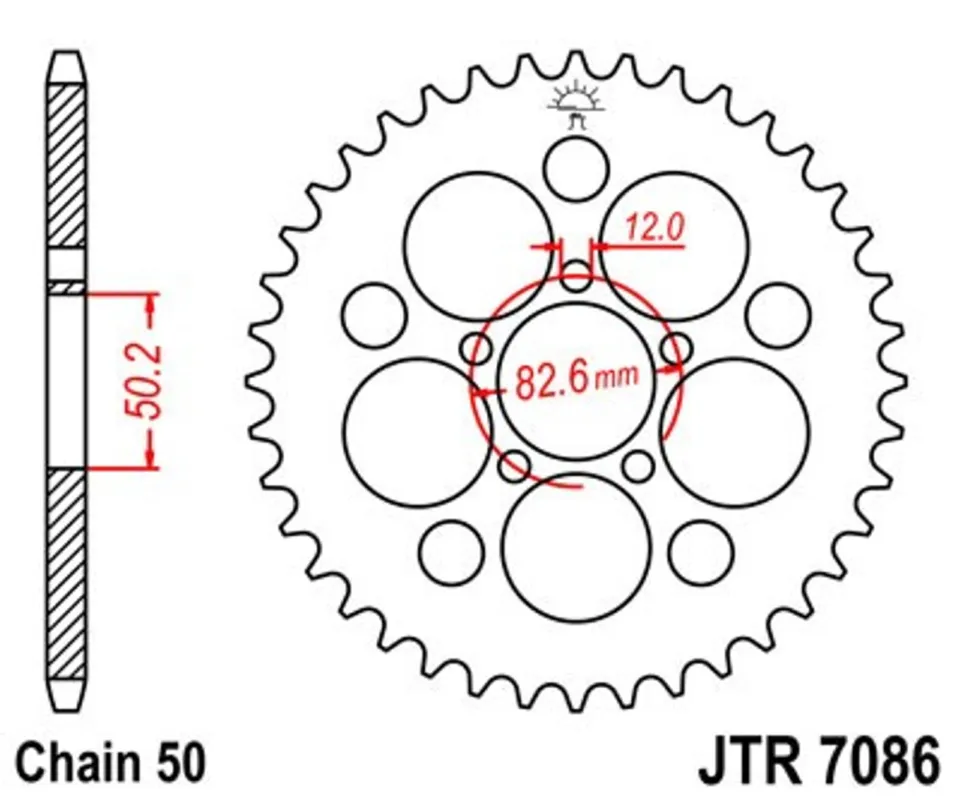 Řetězová rozeta JT JTR 7086-48Z 48 zubů, 530 Objednat Nyní