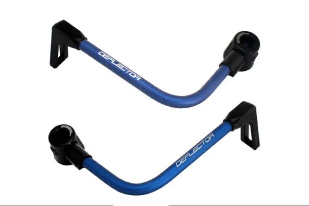 Chrániče páček ACCOSSATO s modrou hadicí a kloubem right + left, aluminium Sleva