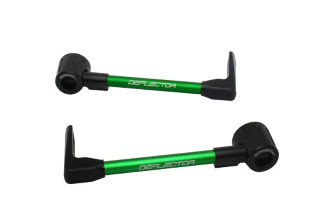 Chrániče páček ACCOSSATO se zelenou hadicí a kloubem right + left, aluminium Ověřený