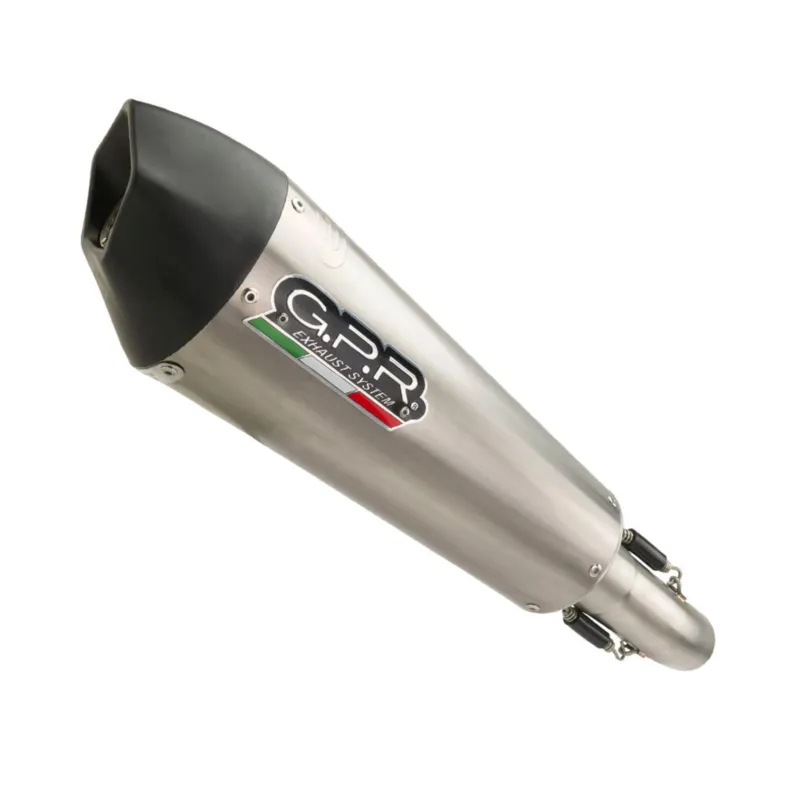 Akční Nabídka Koncovka výfuku Slip-on GPR NEW GRAND PRIX EVO TITANIUM E4.K.175.GPAN.TO Broušený titan zahrnuje spojovací svod a odnímatelný dB killer