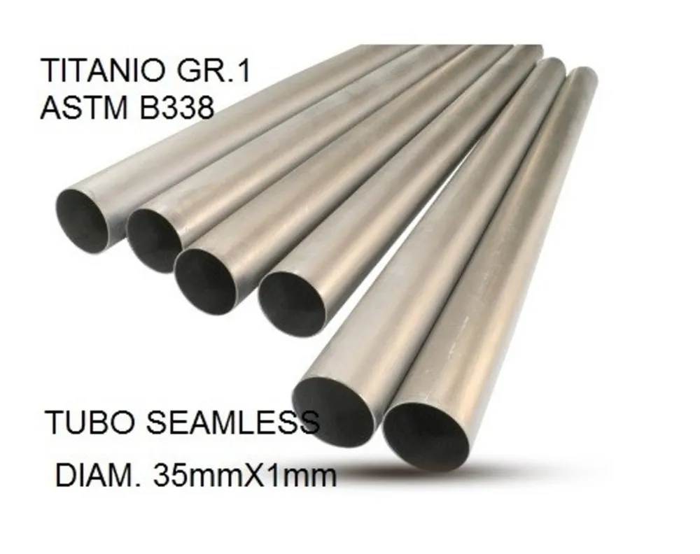 Titan bez svárů Gr.1 TUBE AISI Tig GPR TU.T.2 Broušená nerezová ocel L.100cm D.35mm x 1mm Sezónní Sleva