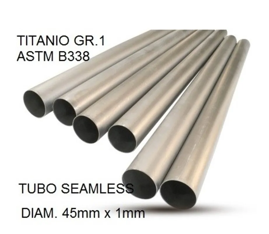 Titan bez svárů Gr.1 TUBE AISI Tig GPR TU.T.3 Broušená nerezová ocel L.100cm D.45mm x 1mm Bezpečná Platba