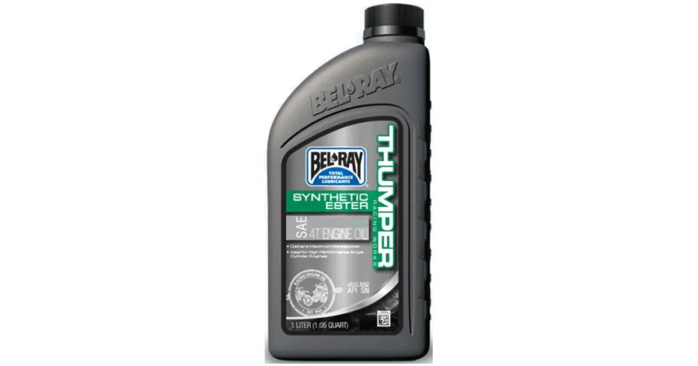 Oblíbený BELRAY motorový olej Bel-Ray THUMPER RACING WORKS SYNTHETIC ESTER 4T 10W-60 1 l