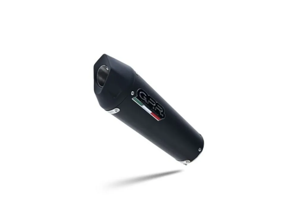 Koncovka výfuku Slip-on GPR NEW GRAND PRIX EVO BLACK TITANIUM CAN.6.CAT.GPAN.BLT Titanová matná černá zahrnuje spojovací svod, odnímatelný dB killer a katalyzátor Super Cena