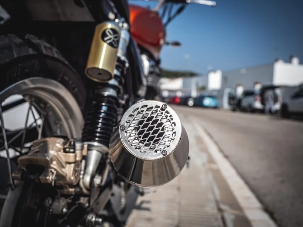 Výhodná Nabídka Univerzální koncovka výfuku GPR ULTRACONE CAFÉ RACER CAFE.68.ULTRA Broušená nerezová ocel bez propojovací trubky