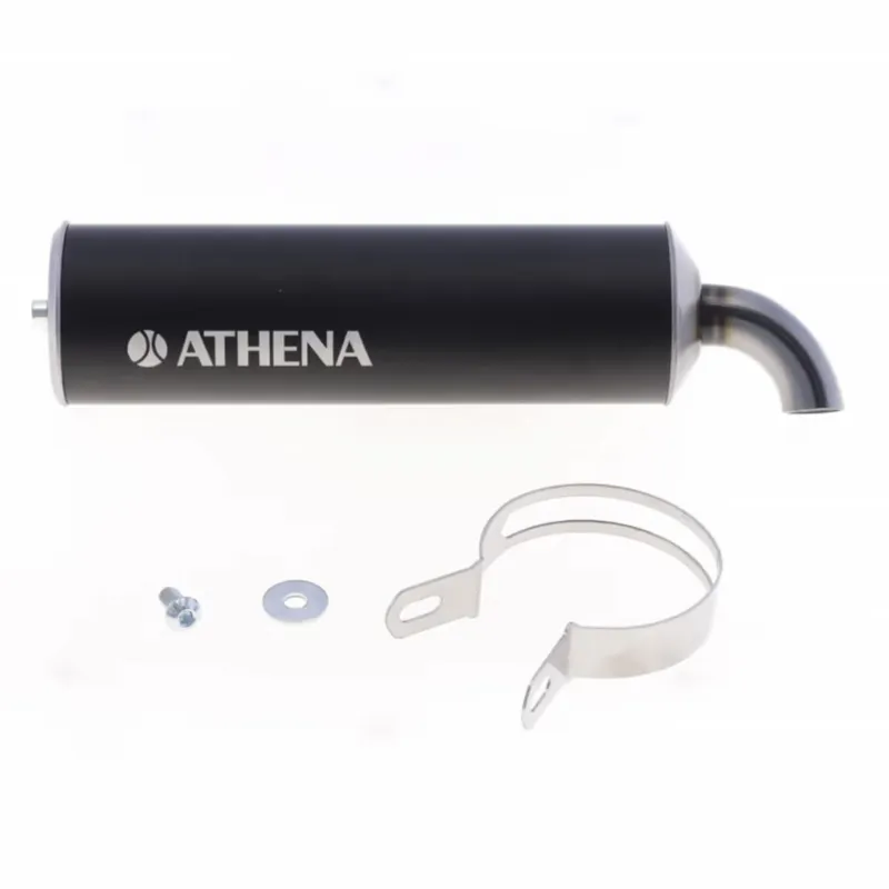 Značkový Koncovka výfuku ATHENA S410000303007 Černý hliník ø70mm x 250mm