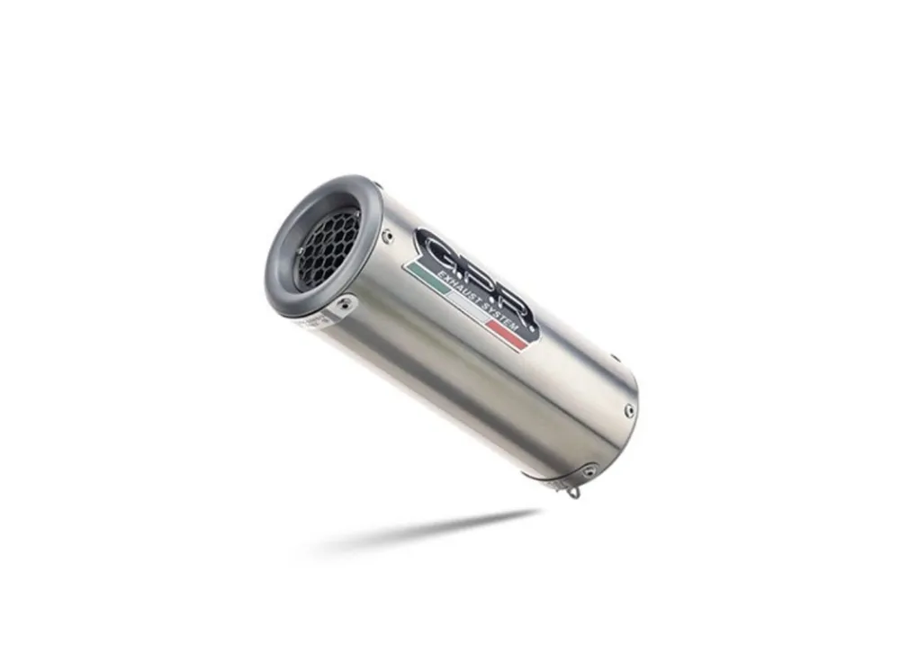 Zlevněný Koncovka výfuku Slip-on GPR M3 INOX CF.7.1.M3.INOX Broušená nerezová ocel zahrnuje spojovací svod a odnímatelný dB killer
