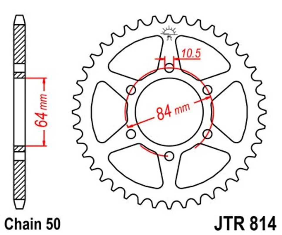Hit Sezóny Řetězová rozeta JT JTR 814-33 33 zubů, 530