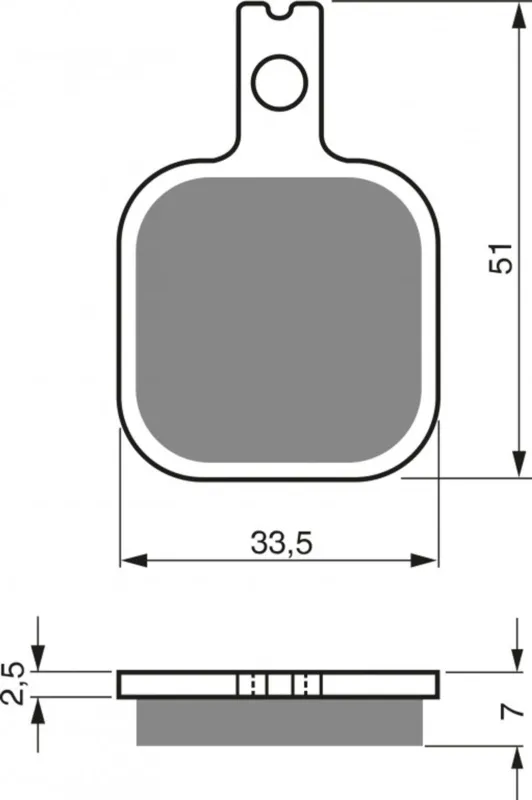 Přímo Od Výrobce Brzdové destičky GOLDFREN 119 GP6 (1 set = 6 pcs)