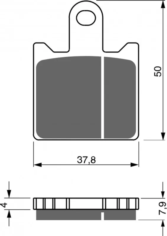 Brzdové destičky GOLDFREN 249 GP6 (1 set = 4 pcs) Časově Omezené
