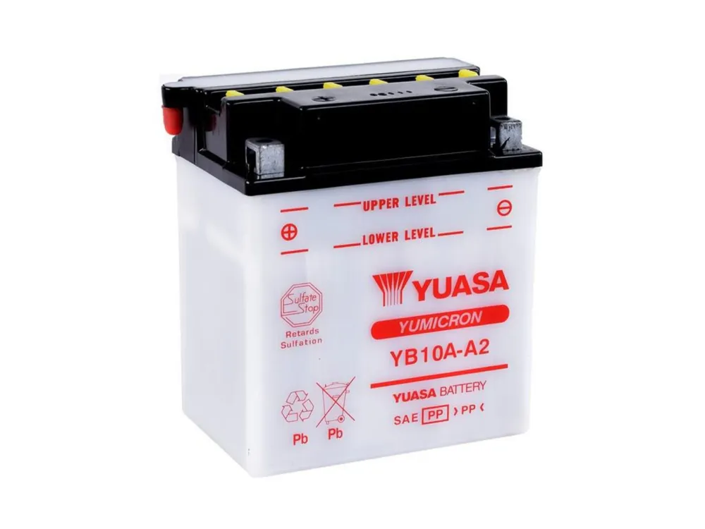 Originální Yumicron akumulátor bez kyseliny YUASA YB10A-A2