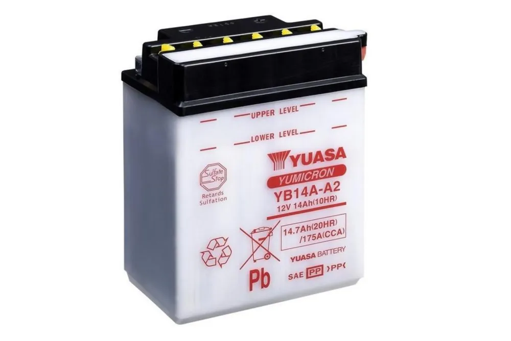 Aktuální Yumicron akumulátor bez kyseliny YUASA YB14A-A2