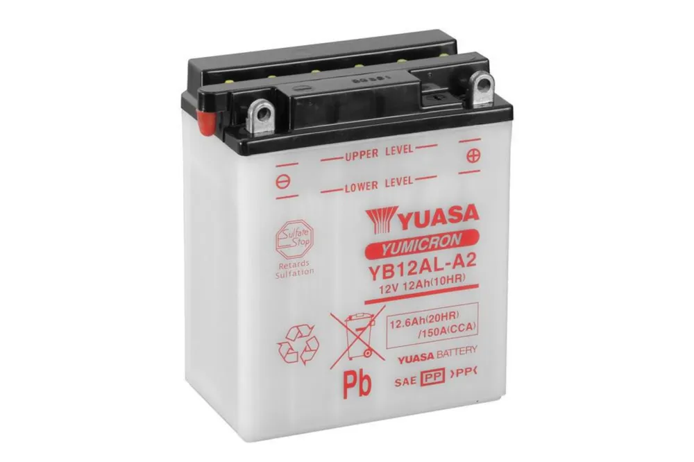 Dokud Zásoby Vydrží Yumicron akumulátor vč. kyseliny YUASA YB12AL-A2