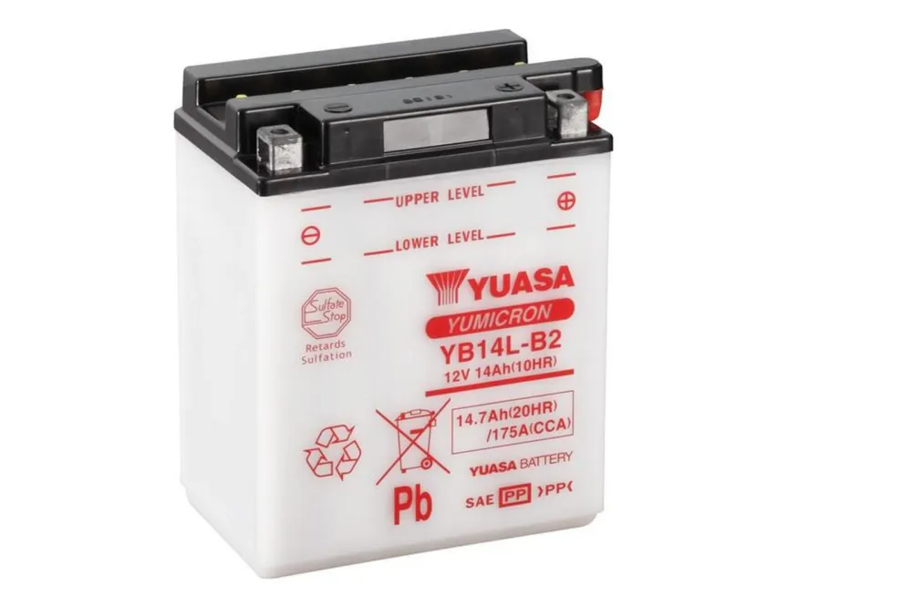 Bezpečná Platba Yumicron akumulátor vč. kyseliny YUASA YB14L-B2