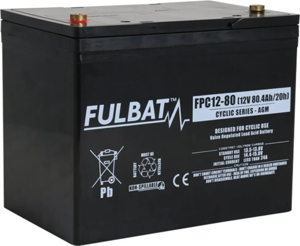 Baterie AGM FULBAT FPC12-80 (T6) Originální