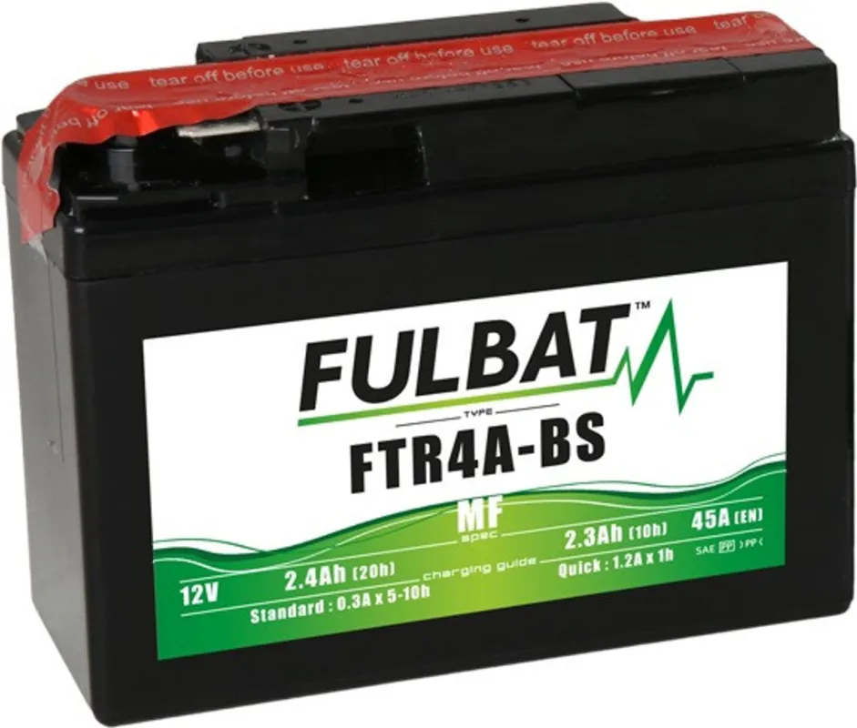 Bezúdržbová motocyklová baterie FULBAT FTR4A-BS (YTR4A-BS) Cenově Výhodný