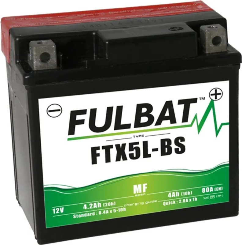 Bezúdržbová motocyklová baterie FULBAT FTX5L-BS (YTX5L-BS) Přímo Od Výrobce