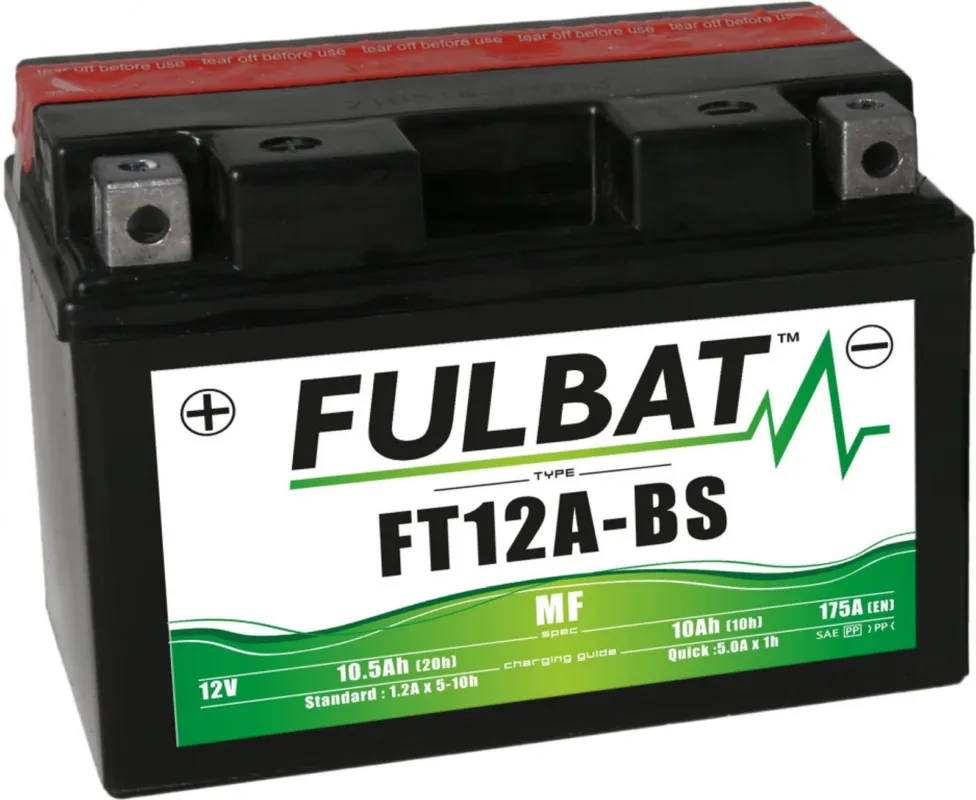 Nejprodávanější Bezúdržbová motocyklová baterie FULBAT FT12A-BS (YT12A-BS)