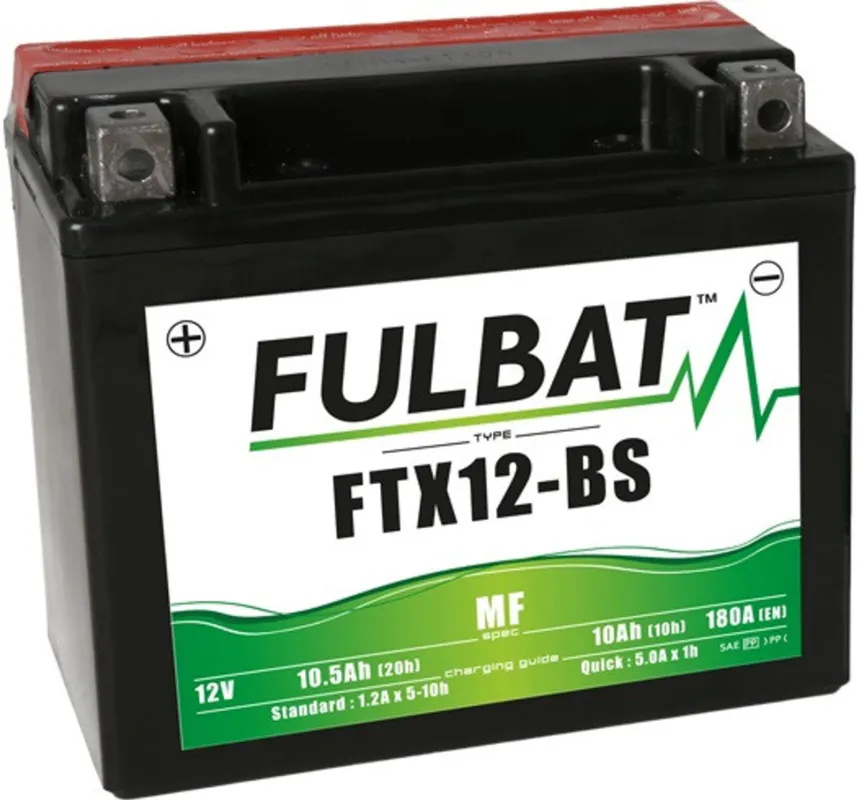Bezúdržbová motocyklová baterie FULBAT FTX12-BS (YTX12-BS) Autentický