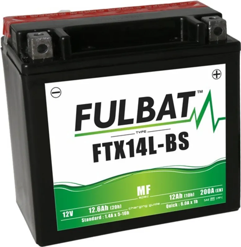 Časově Omezené Bezúdržbová motocyklová baterie FULBAT FTX14L-BS (YTX14L-BS)