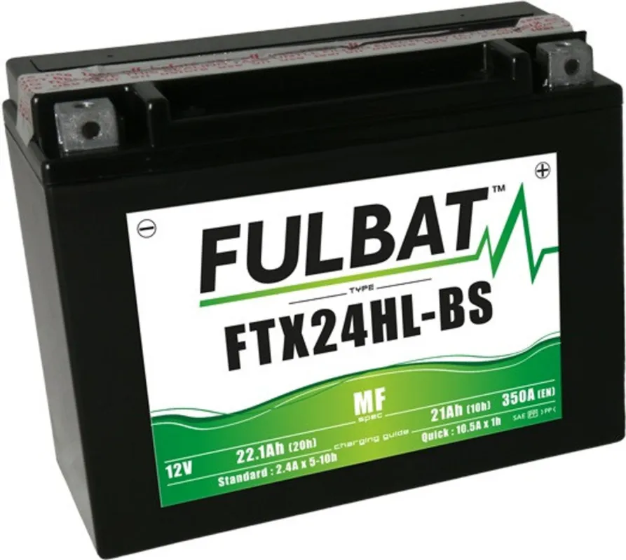 Bezúdržbová motocyklová baterie FULBAT FTX24HL-BS (YTX24HL-BS) Časově Omezené