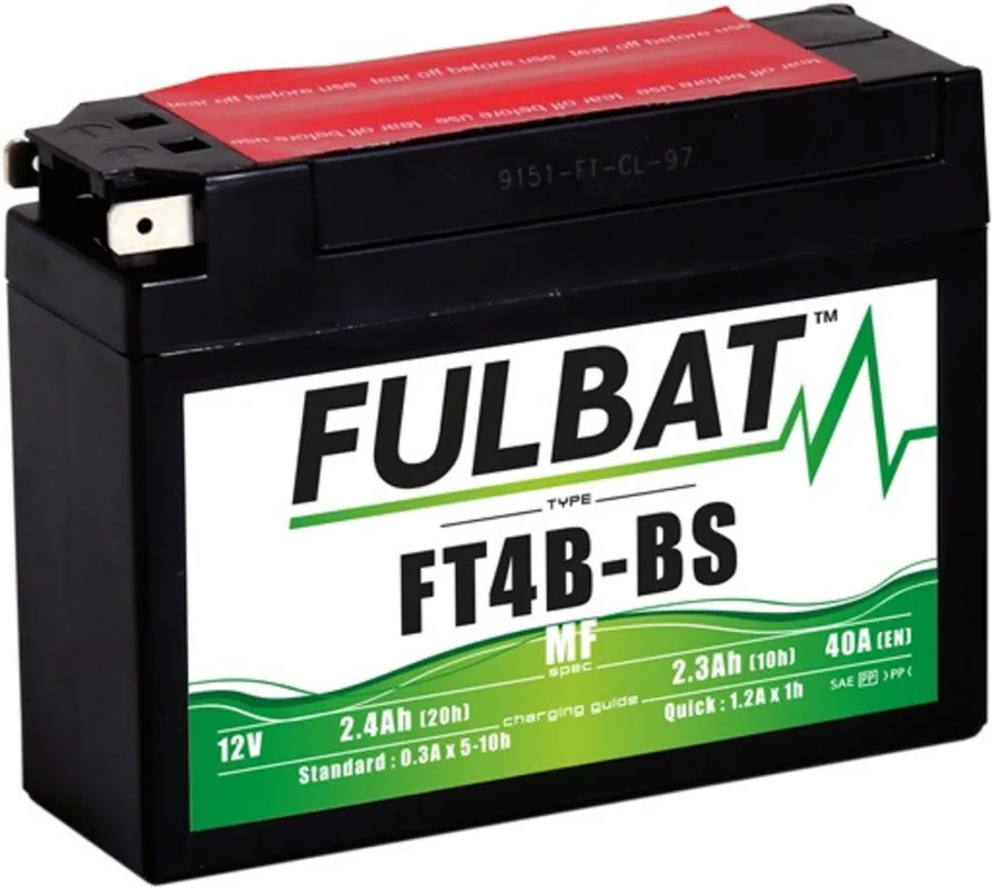 Zlevněný Bezúdržbová motocyklová baterie FULBAT FT4B-BS (YT4B-BS)