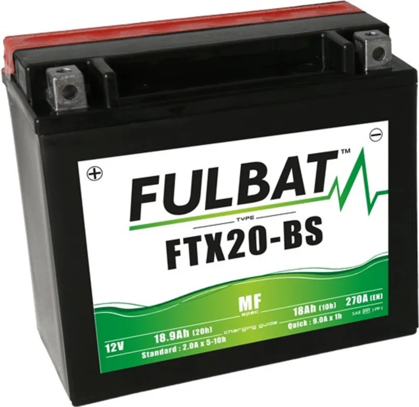 Speciální Cena Bezúdržbová motocyklová baterie FULBAT FTX20-BS (YTX20-BS)