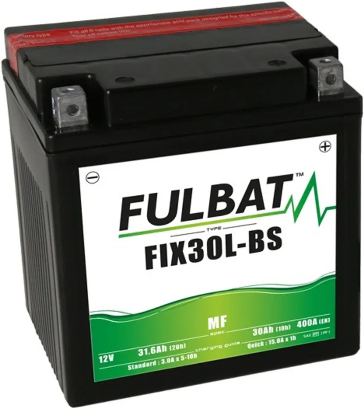 Tovární Cena Bezúdržbová motocyklová baterie FULBAT FIX30L-BS (YIX30L-BS)