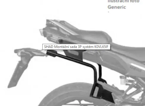 SHAD Montážní sada 3P systém pro KAWASAKI Vulcan S 650 2015- Pouze Dnes