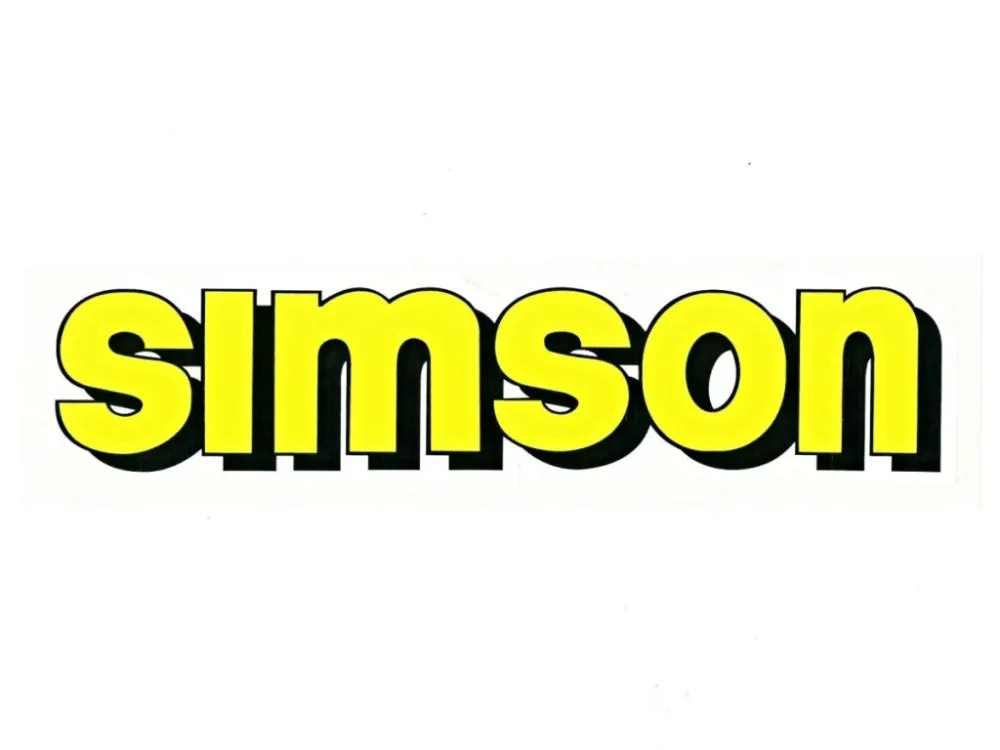 Výprodej Nálepka nádrže SIMSON žlutá -M