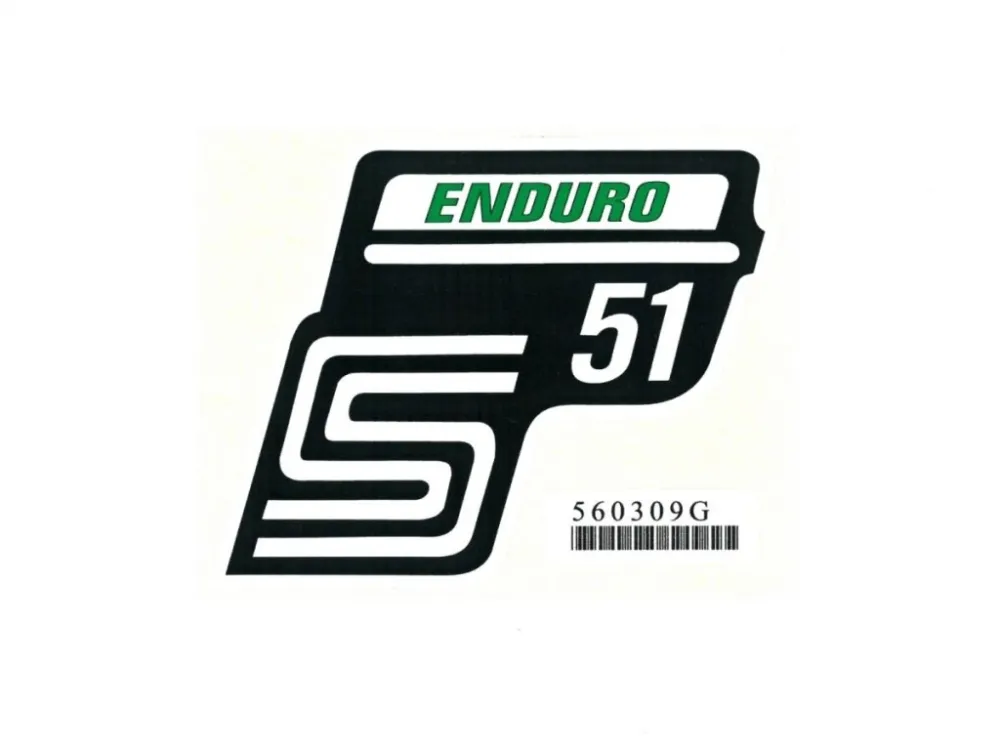Vysoce Kvalitní Nálepka skříňky SIMSON ENDURO zelená -M