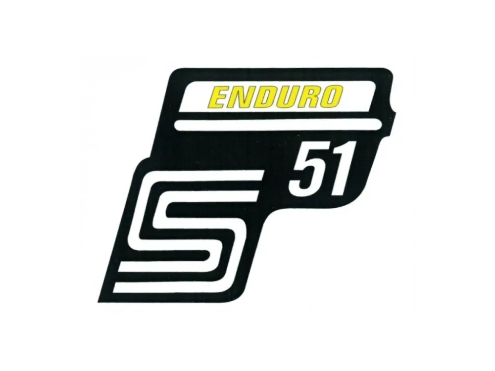 Cenově Výhodný Nálepka skříňky SIMSON ENDURO žlutá -M