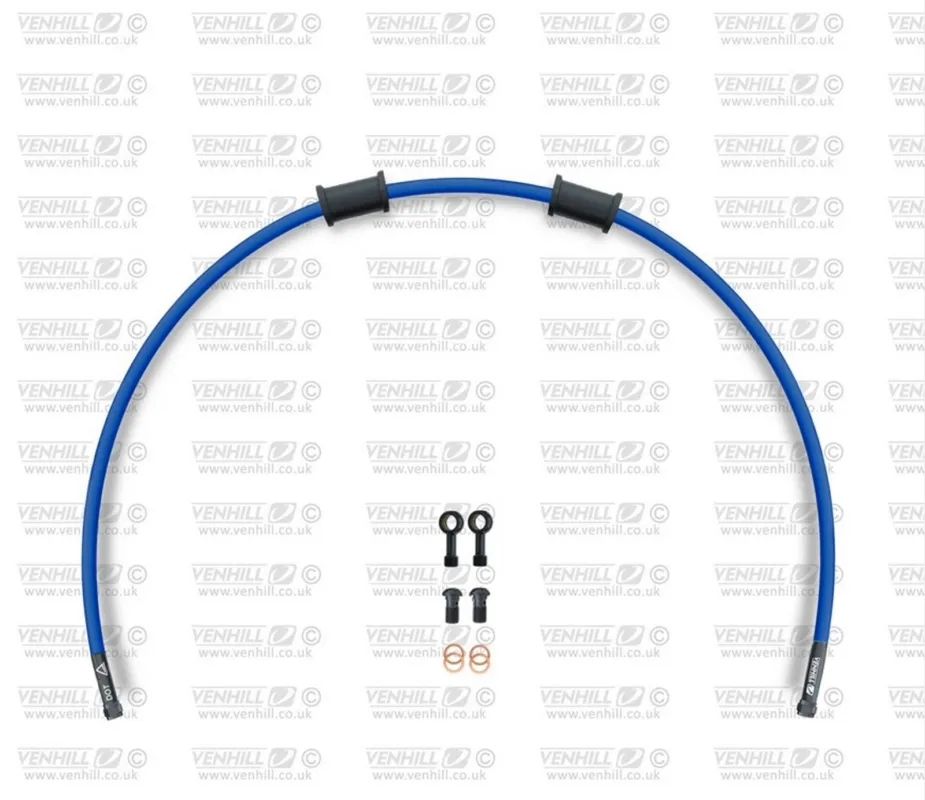 Akce Hadice zadní brzdy Venhill POWERHOSEPLUS SUZ-10006RB-SB (1 hadice v sadě) modré hadice, černé koncovky